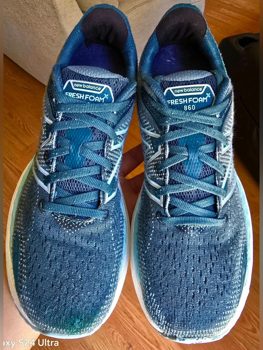Sz 9.5 Women's NEW BALANCE FRESH FOAM X 860v12 Mountain Teal/Pale Blue Chill' Ru